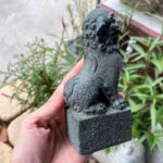 Lion Statue Decorative Antiques Home Decor Figurine Decoration Natural Stone Animal Sculpture Office Desk Accessories Mascot 4