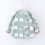 Baby Long Sleeve Waterproof Bibs Baby Cute Bibs Cartoon Infant Eating Children Drawing Apron Baby Self Feeding Burp Choth 3