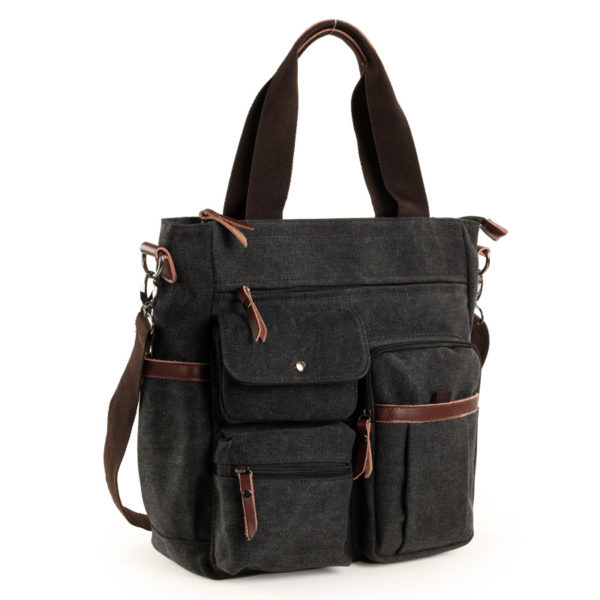 New Men's Casual Shoulder Bag Large Capacity Outdoor Canvas Messenger Bag Men's Business Briefcase 2