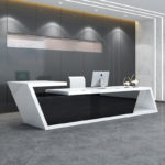 Reception desk imitation marble hotel bar beauty salon cashier office lobby 5