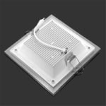 10pcs/lot 18W LED Ceiling Panel Light Recessed Downlight Glass Panel Down Light AC85-265V Warm/Cold White DHL/Fedex Free Ship 4