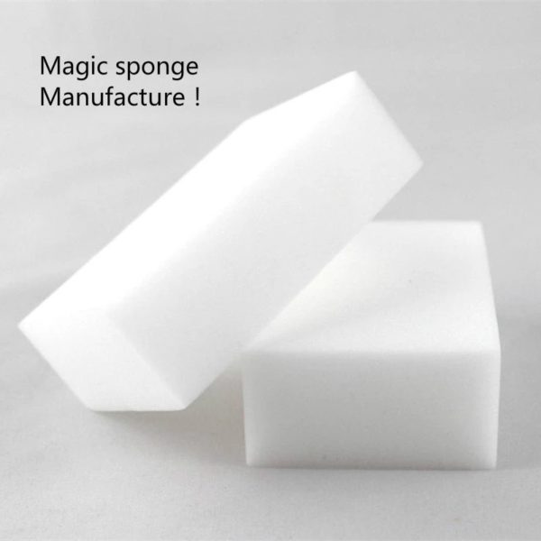 50pcs 10*6*2CM White Kitchen Sponge High Density Dish Washing Melamine Magic Cleaning Dishes Clean Melamine Sponge Eraser Pad 2