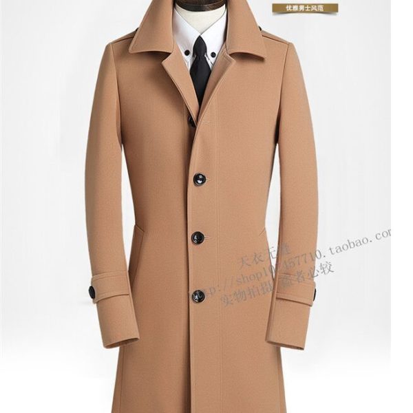 new arrival Large suit men medium-long single overcoat woolen trench plus sizeS M L XL 2XL 3XL 4XL 5XL 6XL 7XL 8XL 9XL 10XL 2