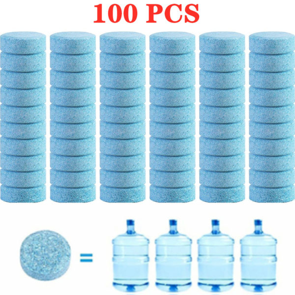 100 Pcs/SET Car Effervescent Washer tablet Auto Glass Washing Tablet Car Windscreen Cleaner Windscreen Glass Cleaning Tablet 1