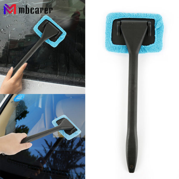 Soft Microfiber Windshield Easy Clean Car Wiper Cleaner Dust Removal Windshield Wiper Glass Window Long Handle Cleaning Brush 1