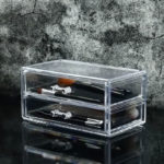 Multifunction Stationery Holder Organizer Transparent Box Rangement Bureau Kawaii Makeup Cosmetic Layered Drawer Combination 4