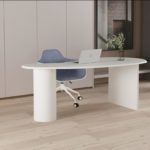 Solid wood desk special shape Nordic simple modern writing desk creative computer desk home stay designer desk 2