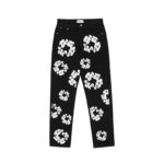 Style Jeans Vibe Patchwork Casual Mens Flower Straight Pants Harajuku Print Ripped Oversize Denim Trousers Harajuku Streetwear 1