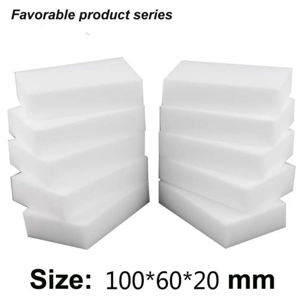 50pcs 10*6*2CM White Kitchen Sponge High Density Dish Washing Melamine Magic Cleaning Dishes Clean Melamine Sponge Eraser Pad 1