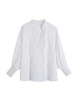 2022 Summer Women Casual Blouses Tops Shirts V-Neck White Hollow Out Embroidery Female Elegant Loose Top Smock Blusas 1