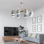 Nordic LED Chandelier Living Room Bedroom Loft Macaron Pendant Lights Indoor Lighting Decoration 4