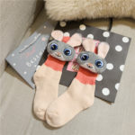 Kids Christmas Socks Cute Cartoon 3d Doll Bear Mouse Rabbit Cute Knee Socks Autumn Winter Thick Warm Cotton Girls Boys Socks 4