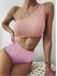 New Sexy Swimsuit Triangle One-piece Bikini Hollow Swimsuit Female Bathing Suit Women Swimming Suit for Women High Waist Bikini 6