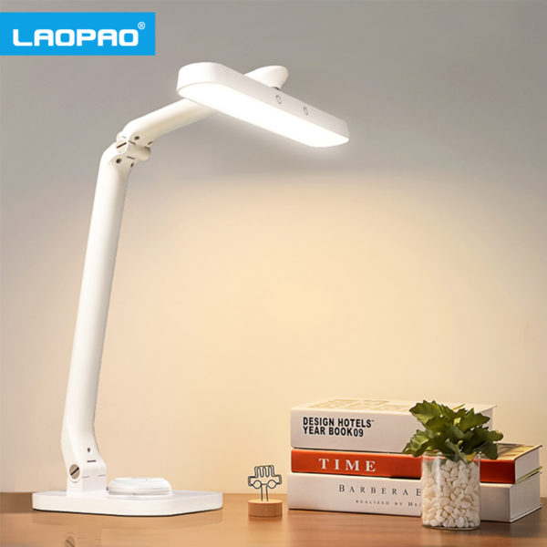 Remote Control LED Desk Lamp Eye-Caring Adjustable Office Lamp USB Charging Touch Control Memory Function Reading Table Lights 1