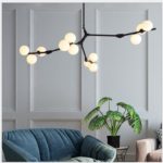 Modern Led Chandelier Fission Branches Style Glass Balls Ceiling Lamp Living Room Dining Bedroom Modern Salon Lighting Fixtures 4