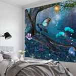 Fairy Tale Castle Tapestry Wall Hanging Gorgeous Living Room Decoration Tree Tapestry Psychedelic Magic Bedroom Home Decoration 2