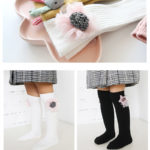 Newborn Socks Knee High Long Infant Cotton Soft Sock Cute Base Socks Girls Spring Autumn Leg Warmer Baby Princess Kids Sockken 6