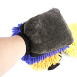 Waterproof Car Wash Microfiber Chenille Gloves Thick Car Cleaning Mitt Wax Detailing Brush Auto Care Double-faced Glove 5