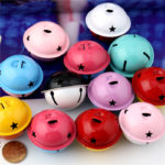 100pcs 4cm Double-color Paint Small Bells Jingle Bells Christmas Decoration DIY Jewelry Accessories 1