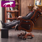 Black Leather swivel chair, massage chair, executive 5