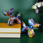 Creative Balloon Dog Resin Wine Cabinet Office Gift Colorful Dog Statue Sculpture Crafts Home Living Room Decoration 5