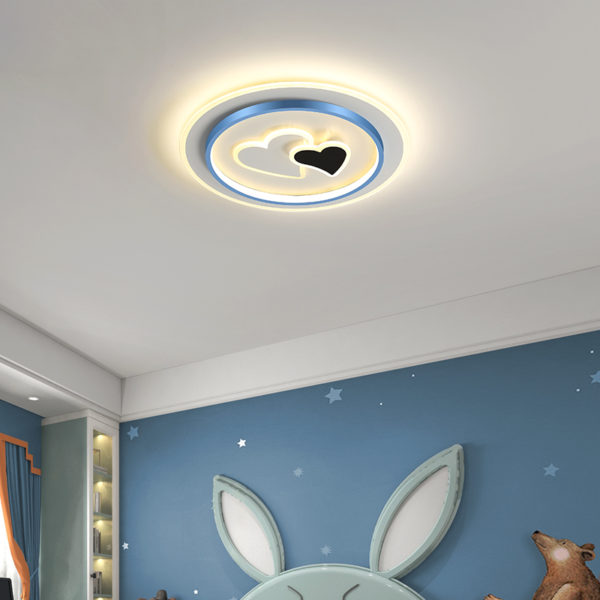 Modern Led Pendant Lamp For Children's room Bedroom Home Kids Baby Love pattern Hanging Ceiling Chandelier decor Light Fixture 2