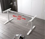 Manually Height Adjustable 70-113cm Lift Desk Columns, Hand Crank Mechanism, Steel Made 28kg 1