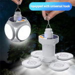 LED Solar Lamps Emergency USB Foldable Led Bulb Cable Rechargeable Light Outdoor Waterproof for Gardening Decoration Camping 6