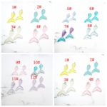 16pcs / 1 Pack Cartoon Color Gradient Mermaid Tail Pendant DIY Resin Accessories Necklace Bracelet Earrings Key Chain Wholesale 1