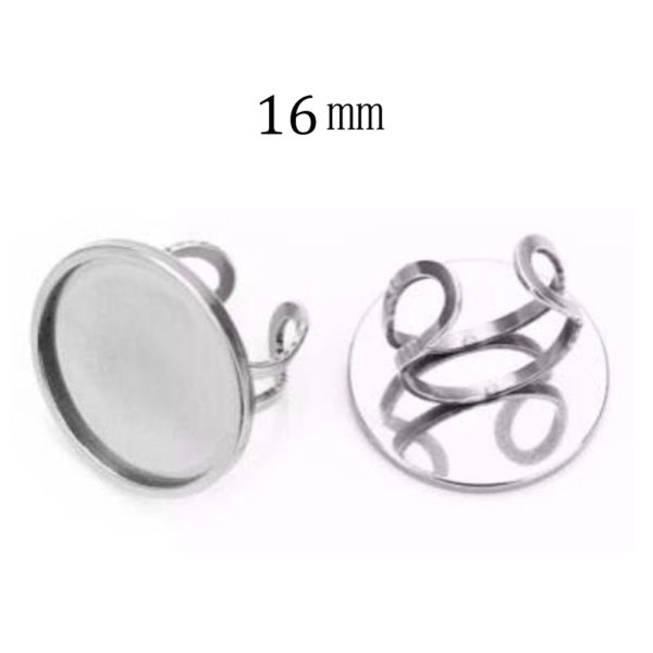 200pcs Stainless steel earring accessories 18mm 1